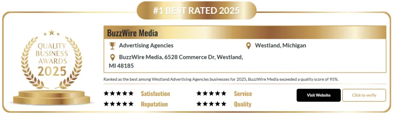 BuzzWare Media Award Best Advertising Agency
